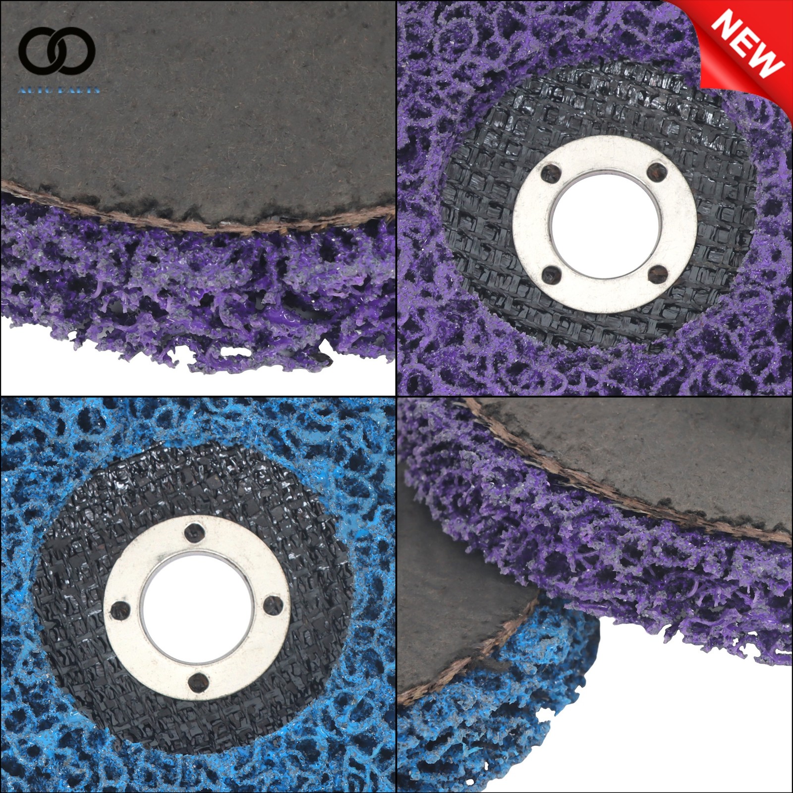 10Pack 4″ Purple And Blue Paint Stripping Discs for Angle Grinder Metal Rust