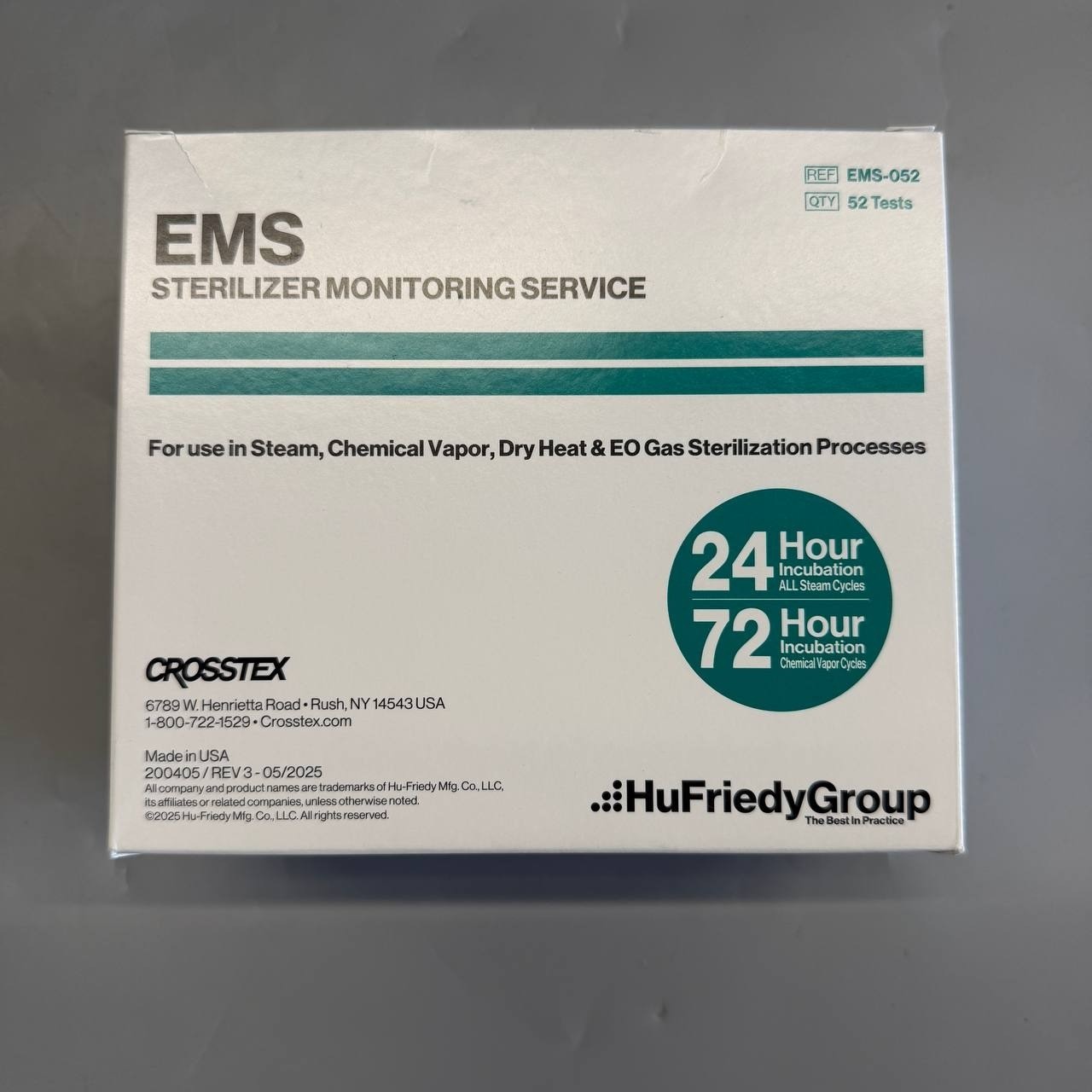 SPS Medical EMS Sterilizer Monitoring Service Box/52 EMS-052