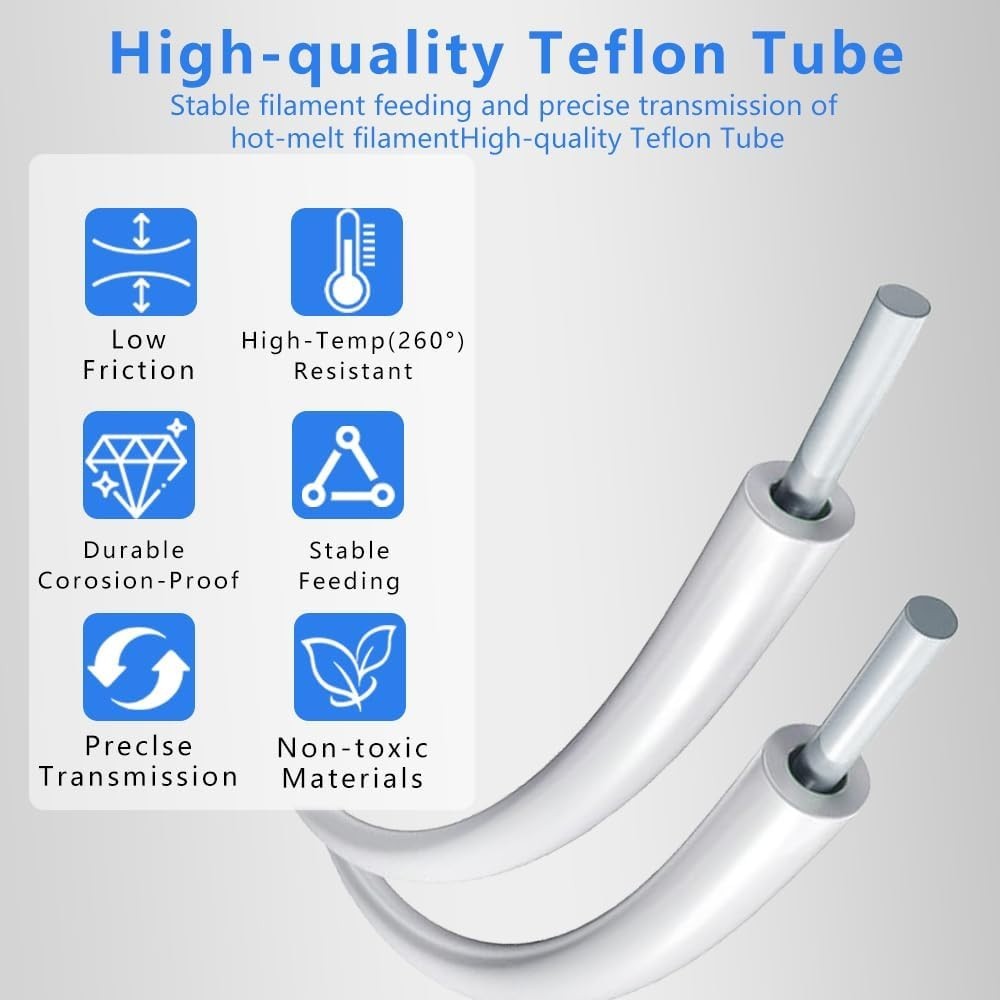 5M (16.4ft) PTFE Teflon Tube for 1.75mm Filament : 2.5mm ID×4mm OD Bowden Tub…