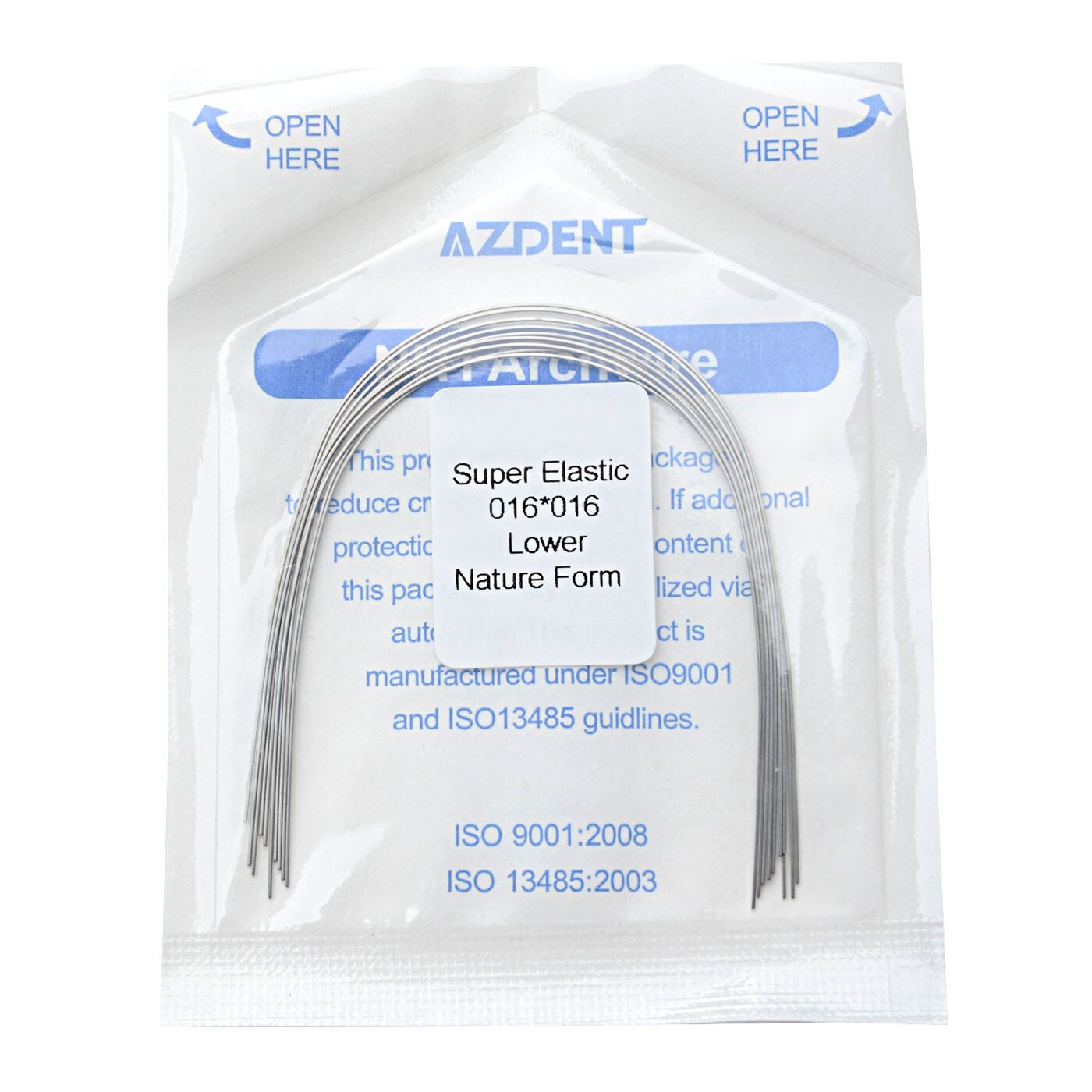 AZDENT Dental Orthodontic Super Elastic NITI Rectangular Arch Wires 10Pcs/Pack