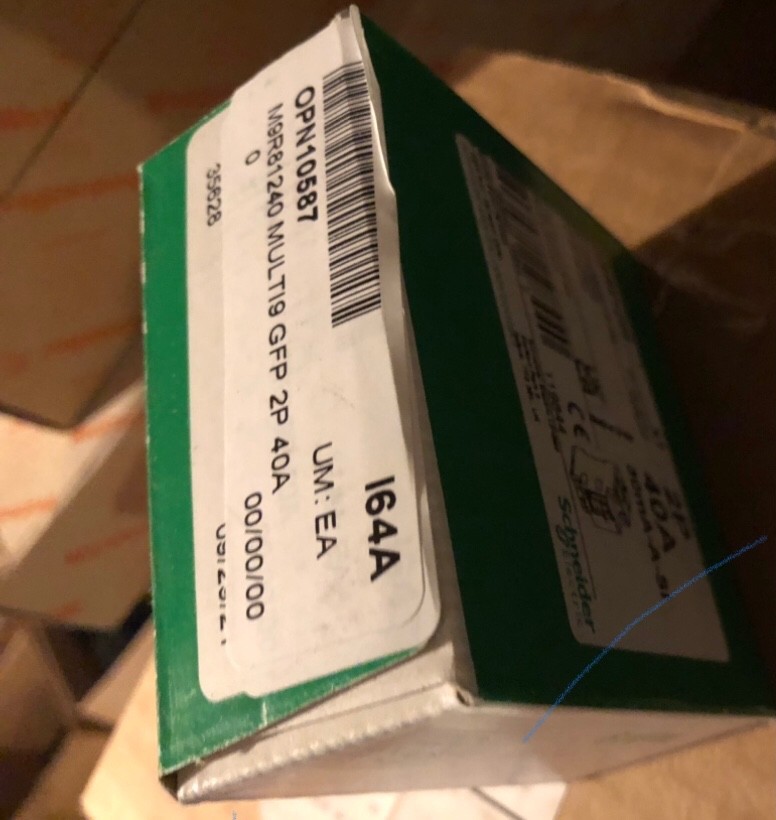SCHNEIDER ELECTRIC M9R81240 GROUND FAULT PROTECTOR ,2P,40A NEW IN BOX!!