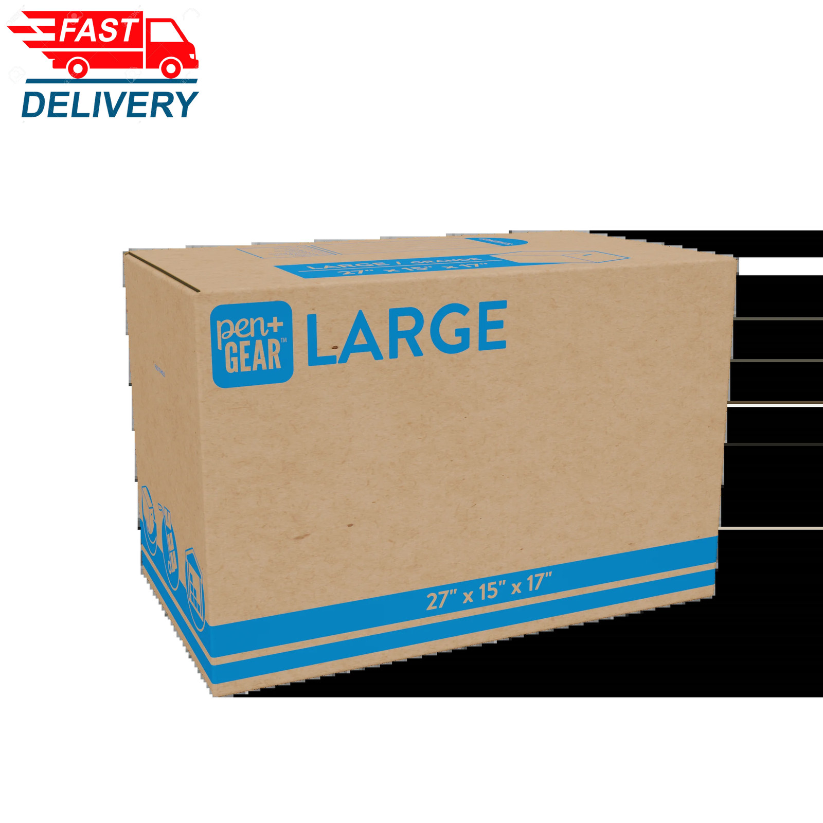 (10 Pack) Large Moving Boxes, 27L X 15W X 17H, Kraft