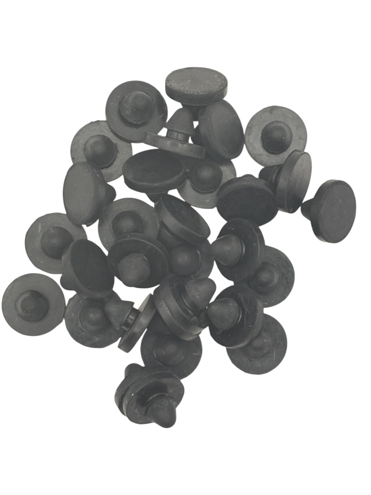 Small Rubber Push-in Ridged Stem Bumpers 1/2″ Diam – Feet – Fits 3/16″ Hole