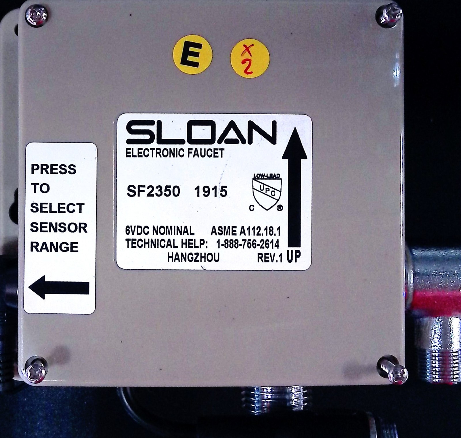 Sloan 0362040 SFP-40-A SF2350 Electronic Faucet Control Module 6-Pin Sensor Box