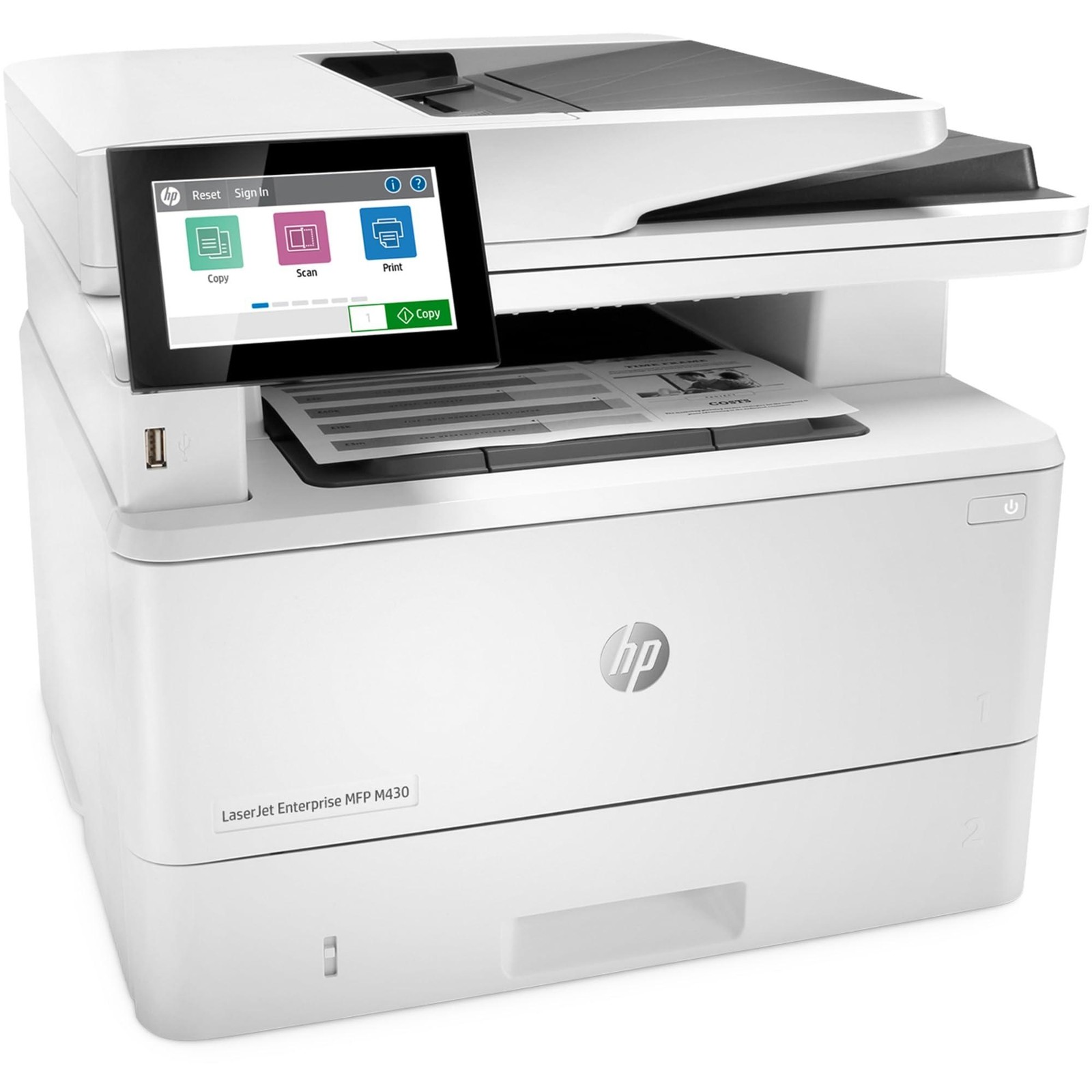 HP LaserJet Enterprise MFP M430f Monochrome All-in-One Printer with Built-in Eth