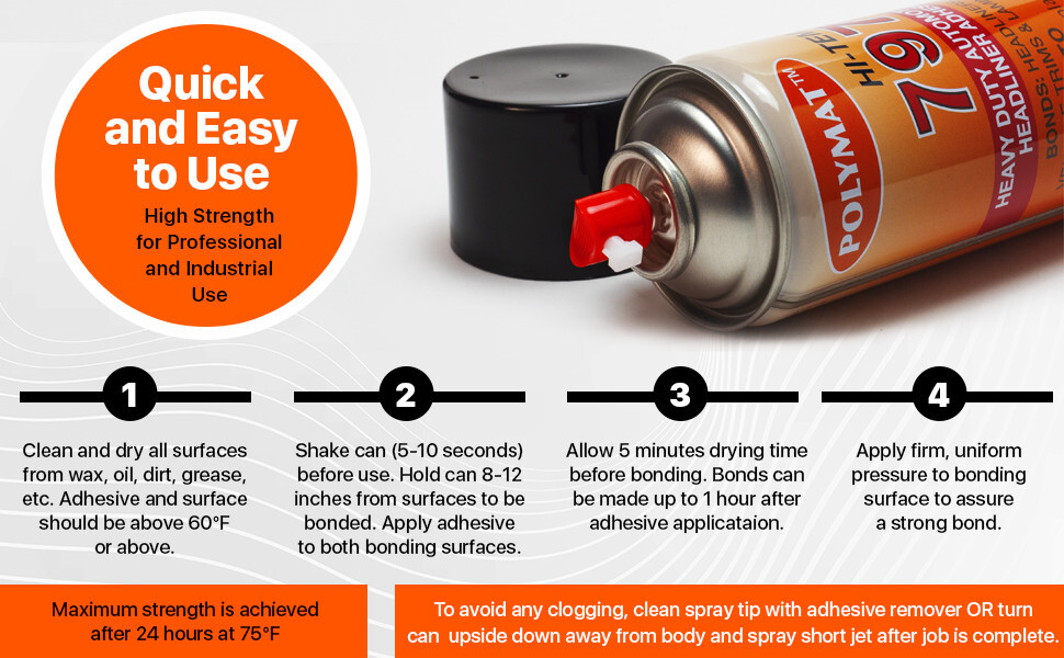 Polymat 797 High-Temp Adhesive Automotive Vehicle BODY SHOP GLUE [160F]