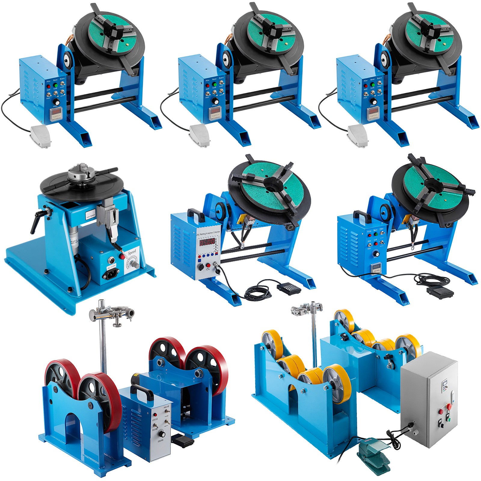 VEVOR 50/1000/30/10KG Rotary Welding Positioner Positioning Turntable Table