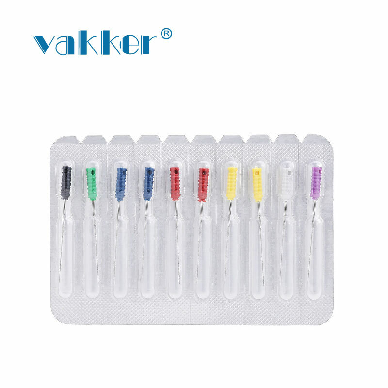 Vakker Dental Root Canal File Cleaning Barbed Broaches 00-06,21mm 25MM