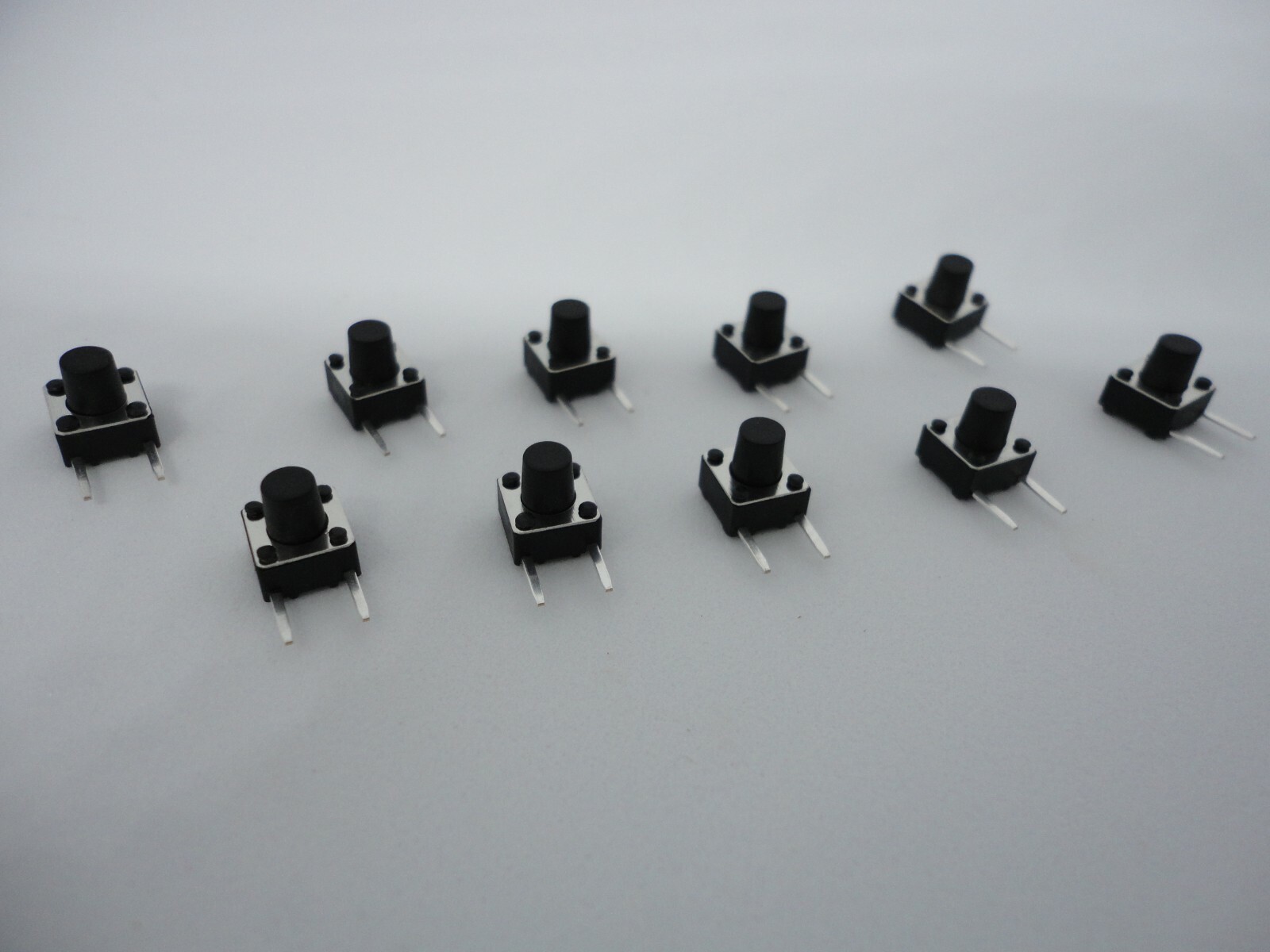 10 Pcs Pack Lot 6x6x7mm Momentary Push Micro Button Tactile Switch Side 2 Pins