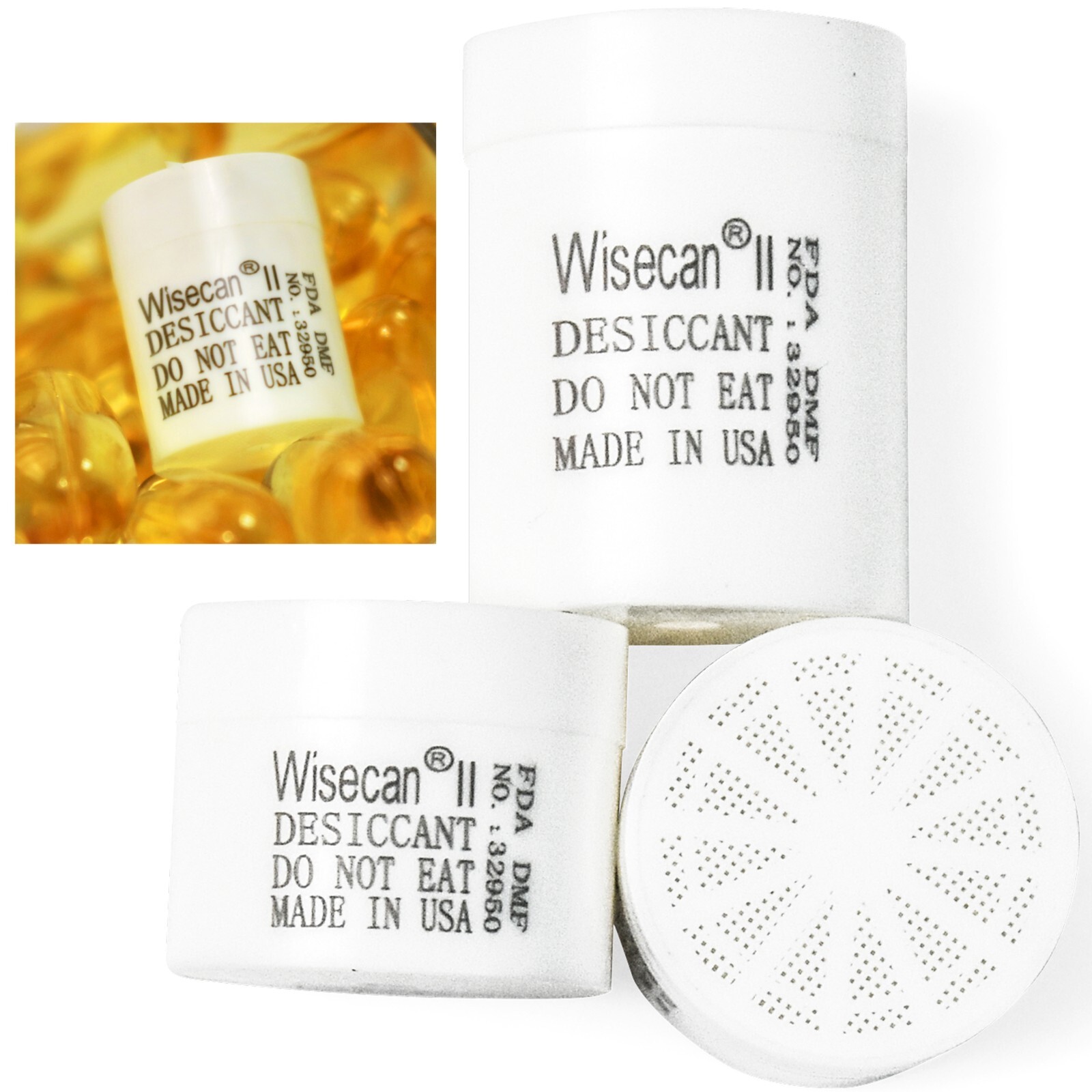 1 Gram 100 Packs Silica Gel Canister Desiccant Capsule Food Pharmaceutical Grade