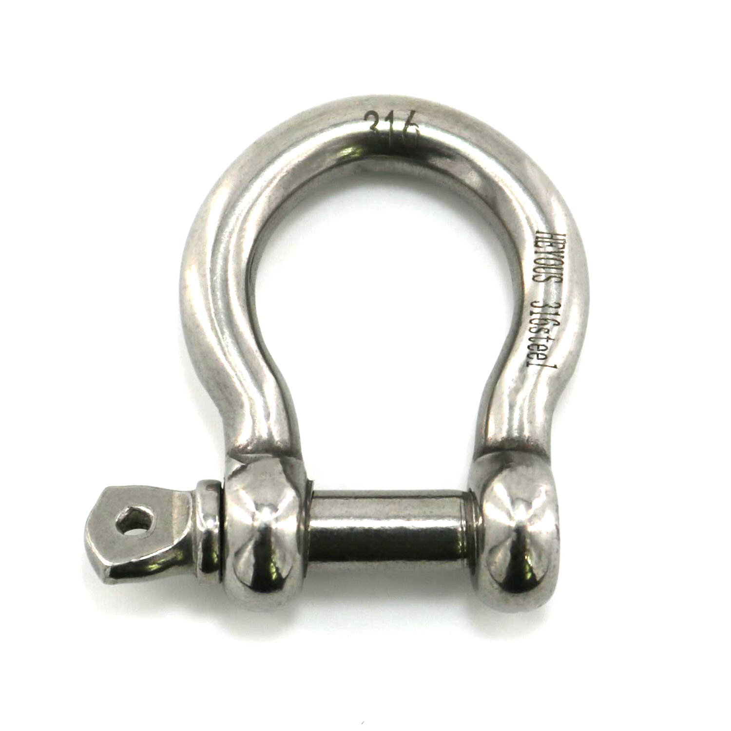 10 Pack 1/5″ Mini Shackle D Rings Stainless Steel Small Anchor Rigging Shackle