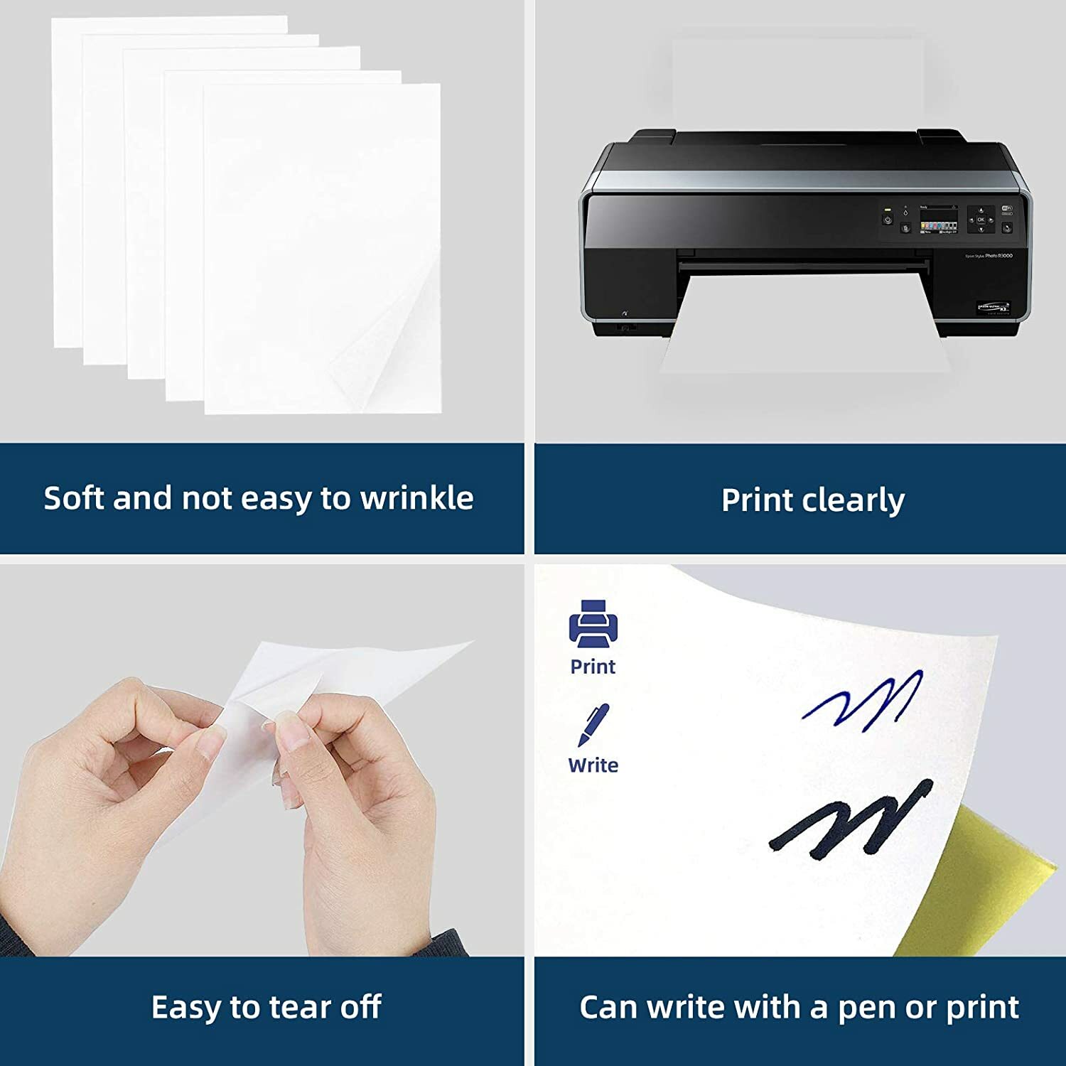 8.5″ x 11″ Full Sheet Shipping Label Sticker Labels for Laser & Ink Jet Printers
