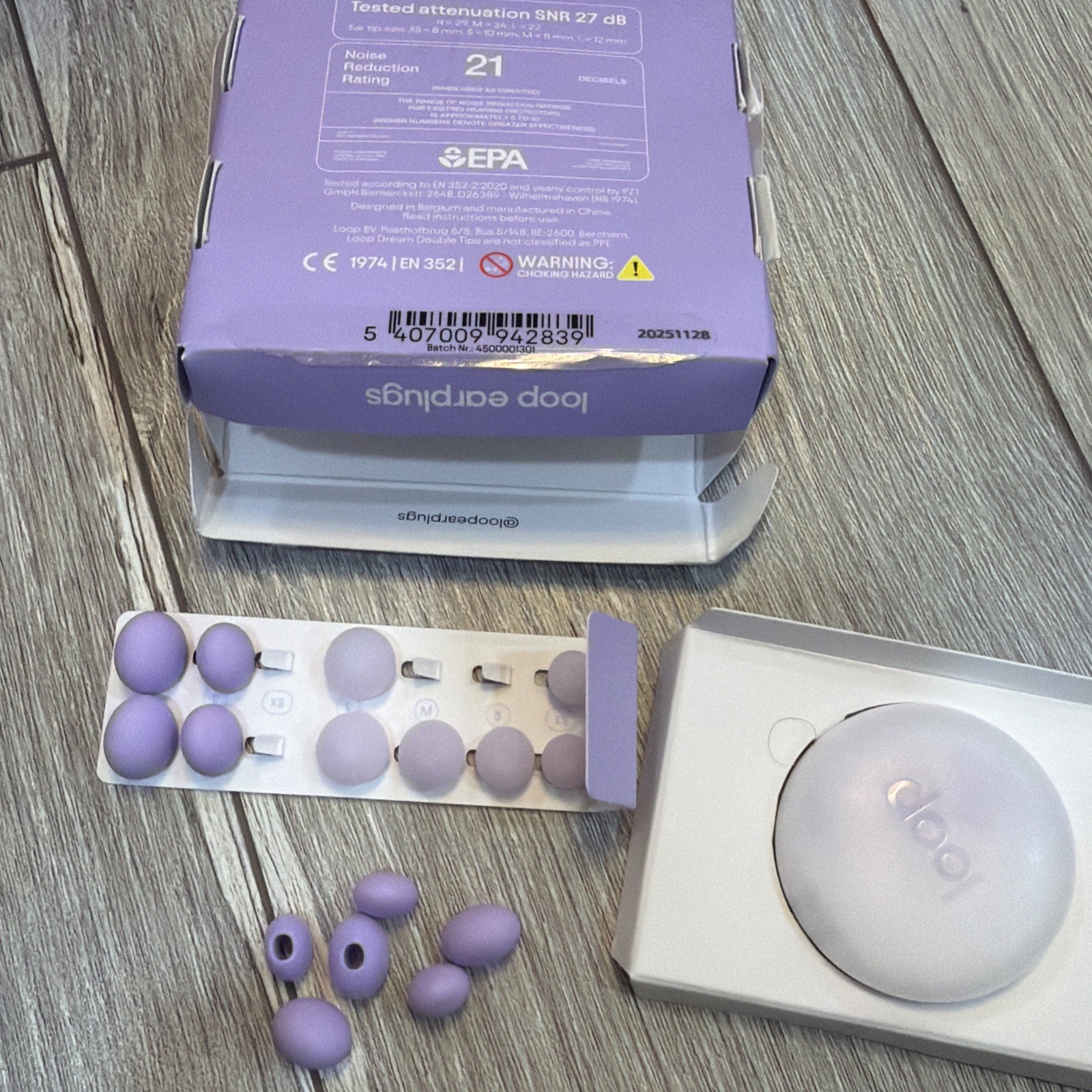 LOOP DREAM Earplugs LILAC – Silicone Earplugs for Sleep – Missing Tips
