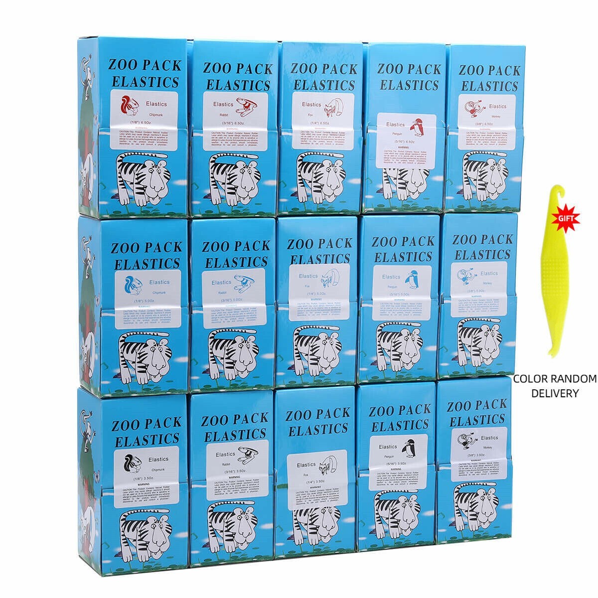 Dental Orthodontic Rubber Bands Ortho Elastics Latex Braces 15 Sizes For Choice