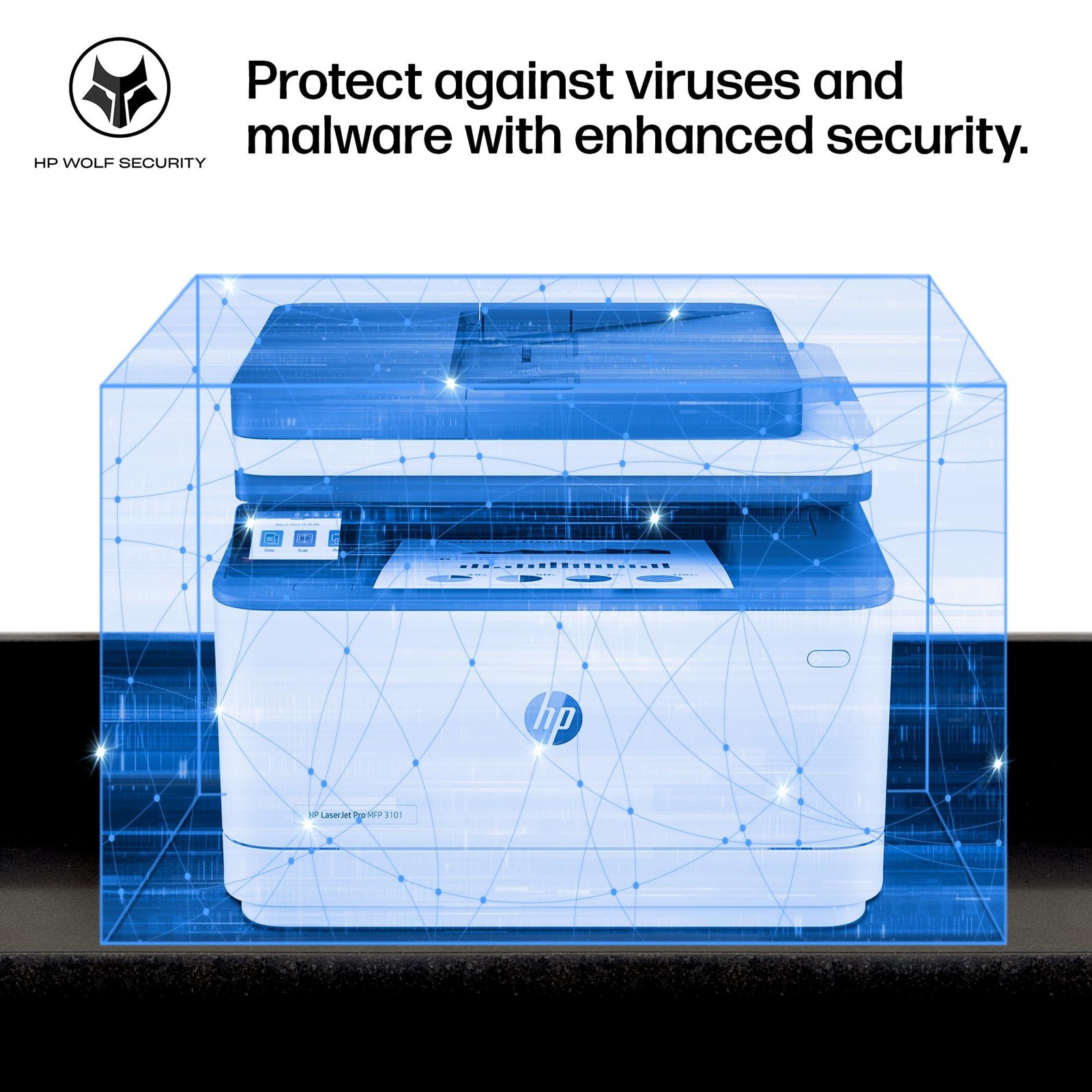 HP LaserJet Pro MFP 3101sdw Wireless All-in-One Laser Printer, Office Printer, D