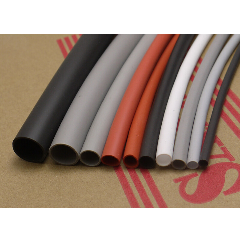 0.8-20mm Grey Flexible Silicone Rubber Heat Shrink Tubing 1.7:1 High Temp 200°C