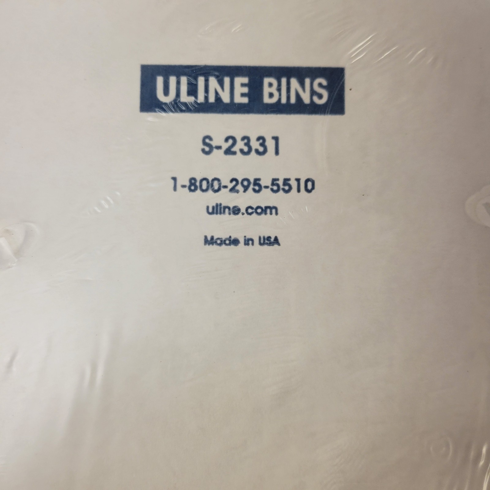 NEW ULINE S-2331 White Corrugated Parts Bins BOX – 4 x 9 x 4 1⁄2″ Bundle of 25