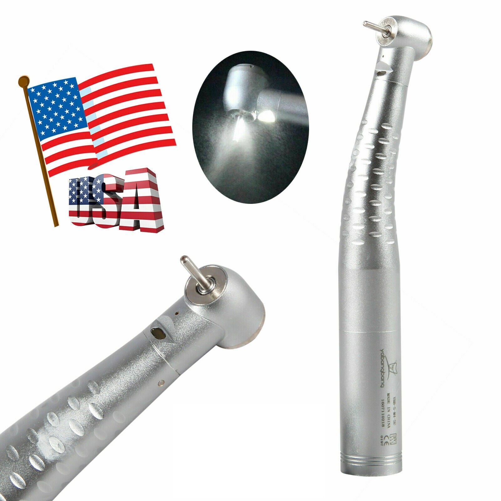 Turbina Dental Fiber Optic LED High Speed Handpiece fit KAV Coupling 4/6Hole
