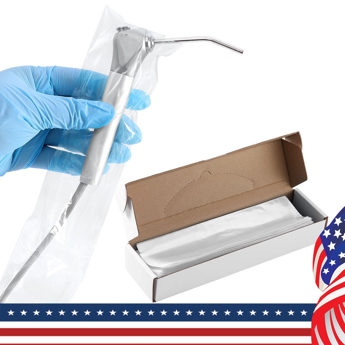 Dental Air Water Syringe Sleeves Disposable 500 pcs Cross-Contamination Barrier