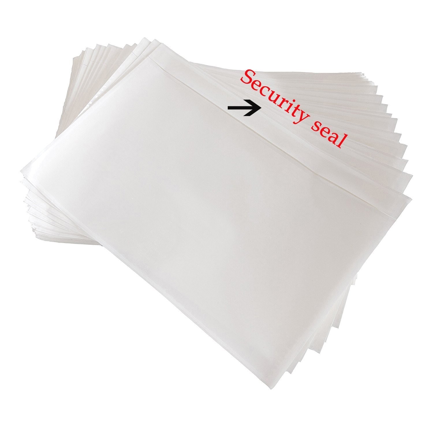 50-1000 7.5 x 5.5 Clear Packing Pouches List Invoice Shipping Envelope Adhesive