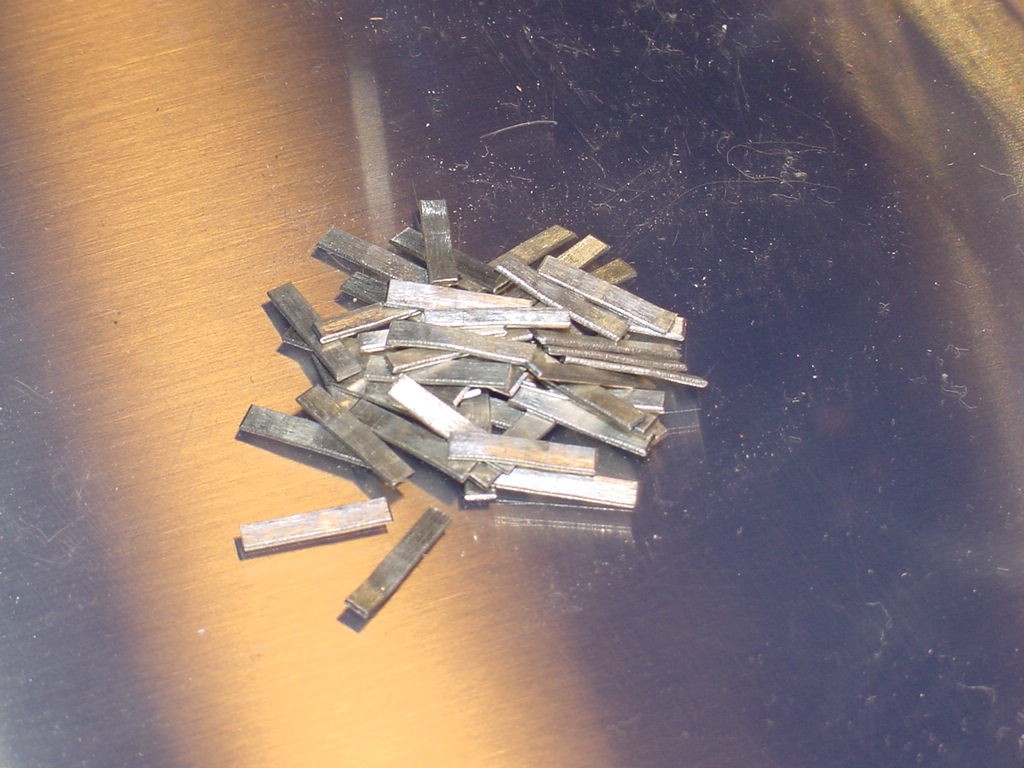 7 Grams Jewelry Manufacturing 60/40 Silver Solder Chips 3/32 X 5/8 Rectangle Cut