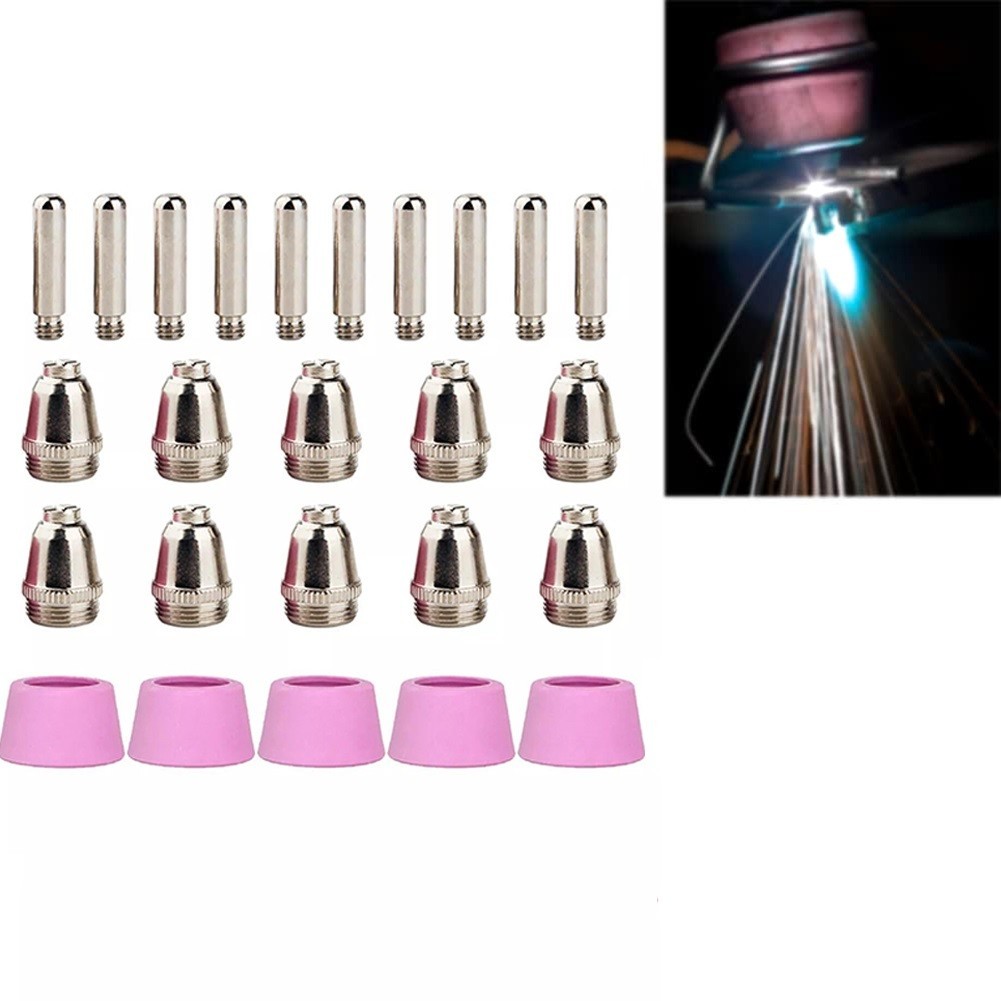 Plasma Cutting Parts Bundle of 25PCS for Compatible with Electric Model For