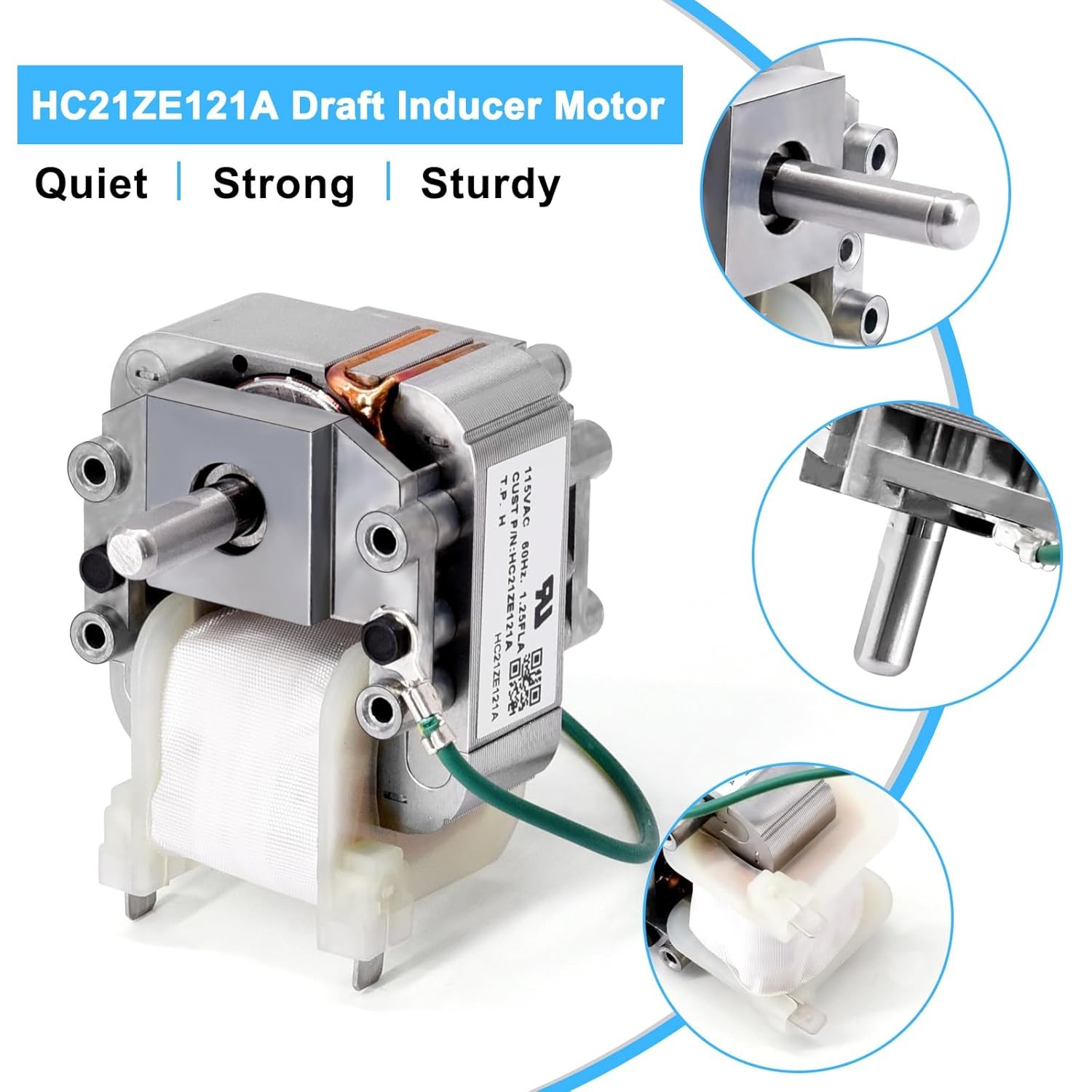 For Carrier Furnaces & Bryant and Payne Furnaces HC21ZE121A Draft Inducer Motor