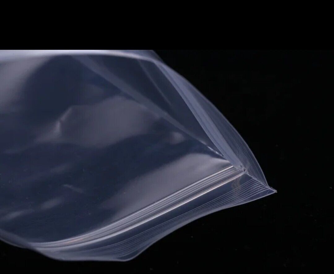 1000/PCS White Block 4″x8″ Clear Reclosable Seal Bag Plastic Zip Lock Bags 4Mil